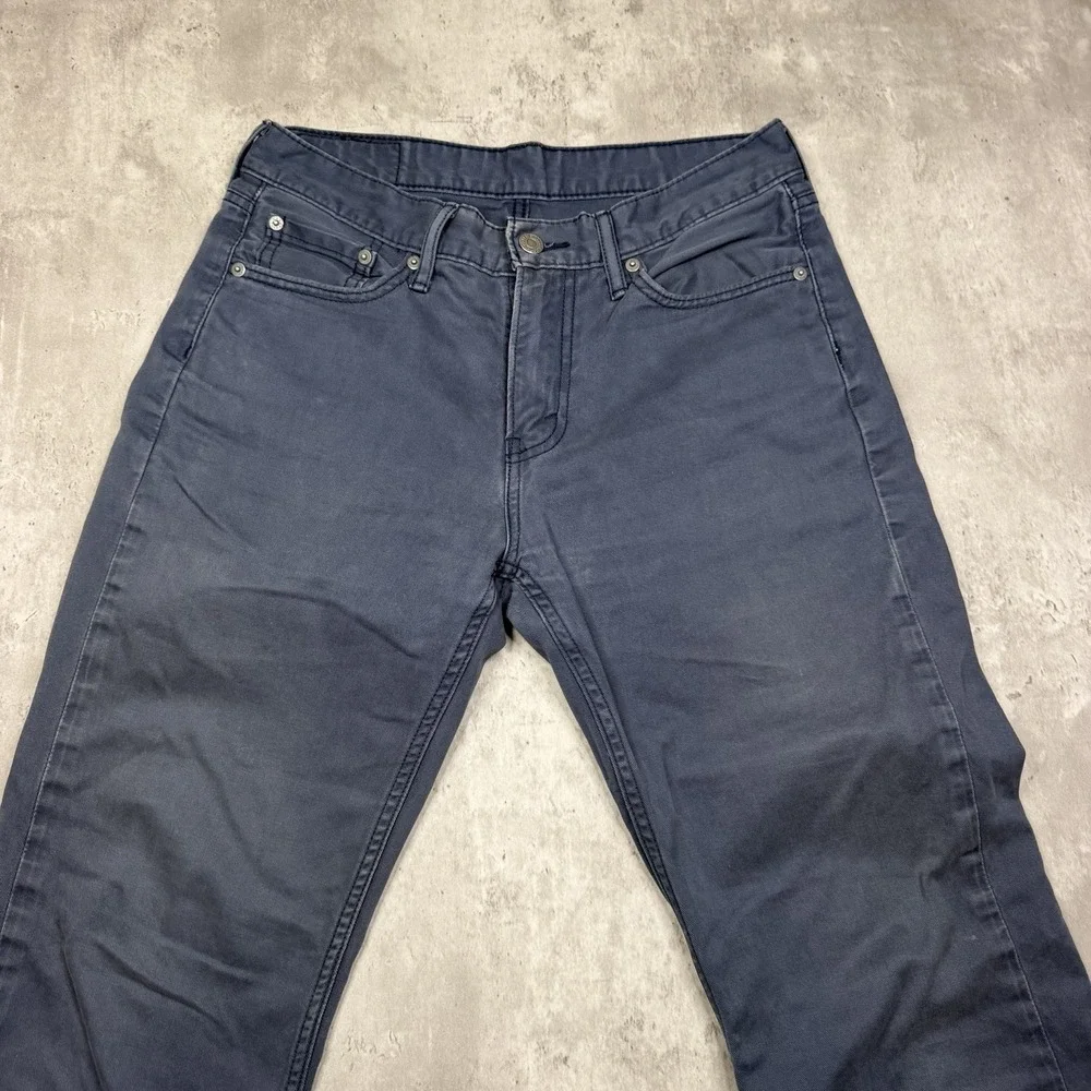 Levi's 514 Straight Jeans Men's 30x30 Blue Stretch Denim Pants Chinos Straight